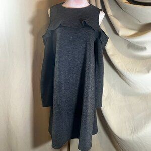 LOFT  Dark Grey  Thick  Dress  Shoulder  cutout  women’s  Size M
